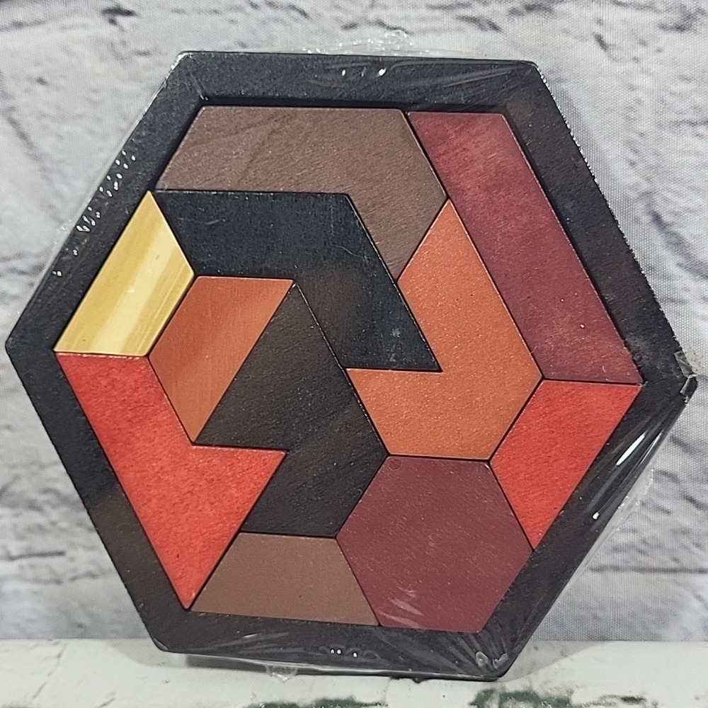 Tangram Wooden Puzzle Brain Teaser Mind Game Brain Training For Kids Or Adults